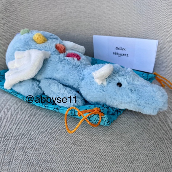 Jellycat Large Sky Dragon Plush Toy NWT Authentic With Dust Bag SKY2DD - Picture 2 of 5